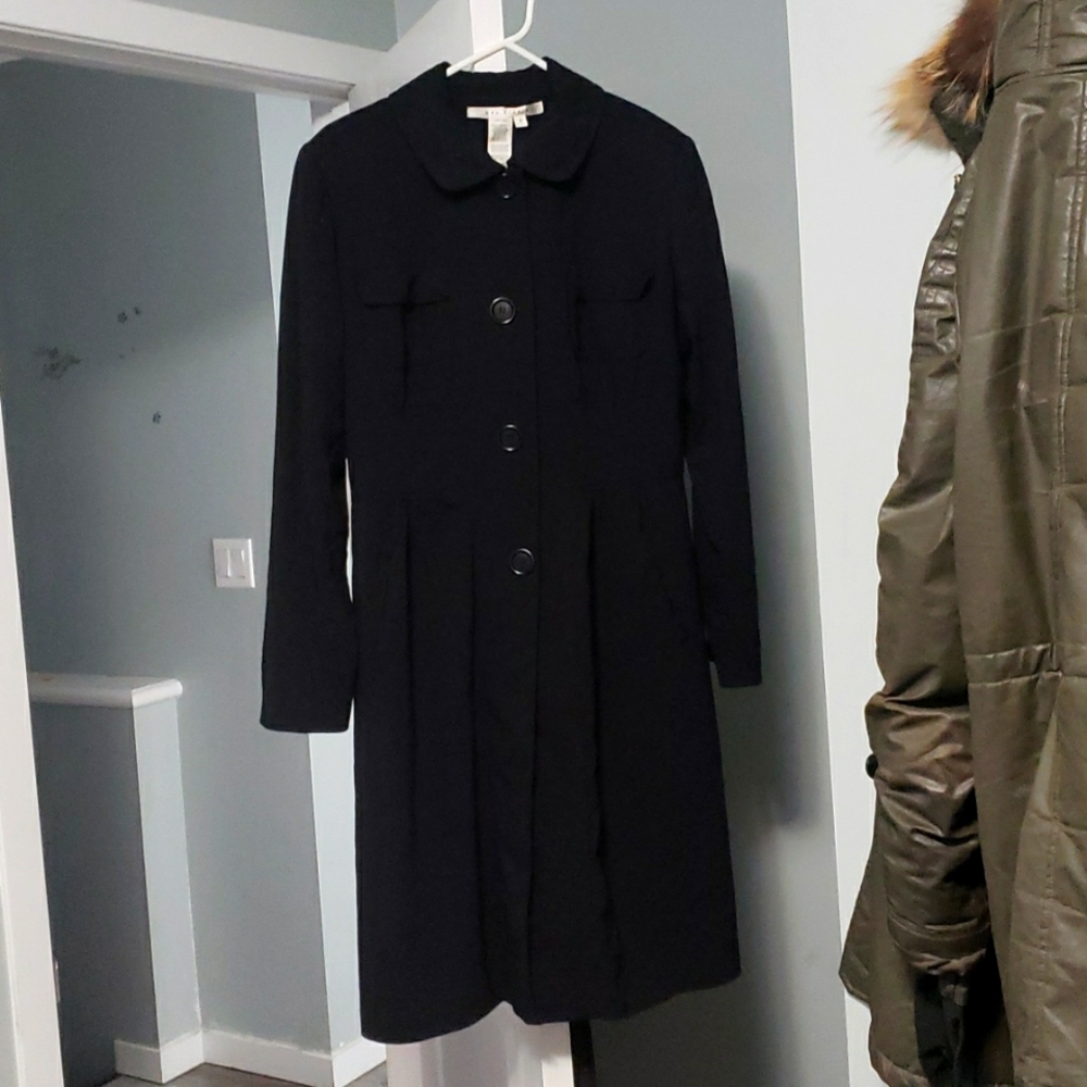 Max Studio black trench jacket